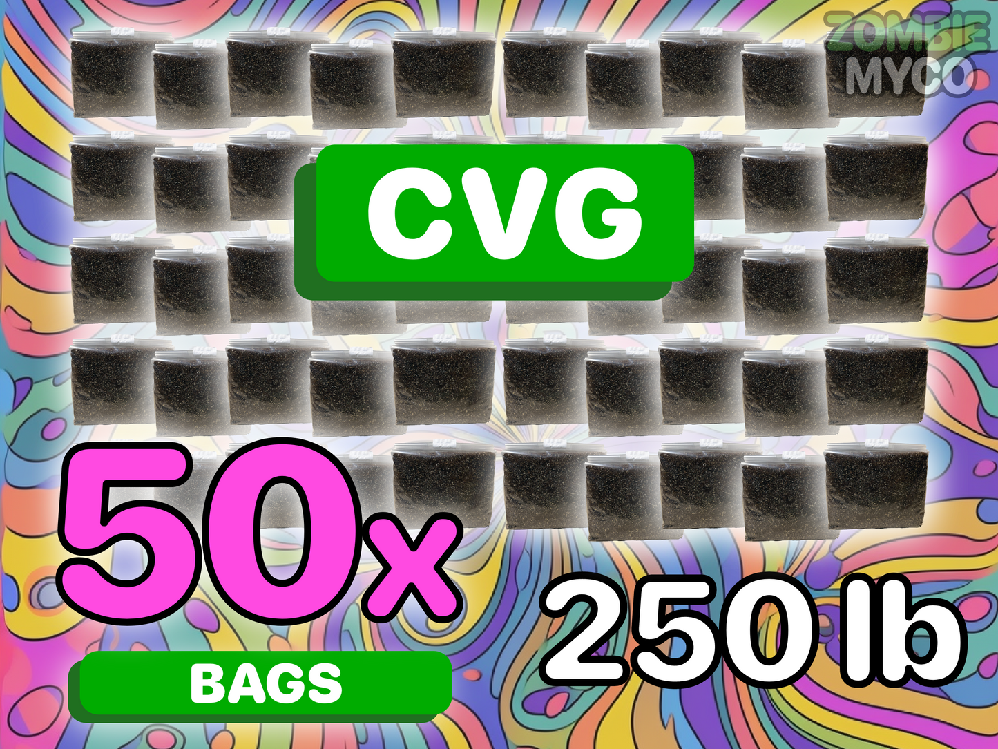 CVG Mushroom Substrate - Coco Coir Vermiculite