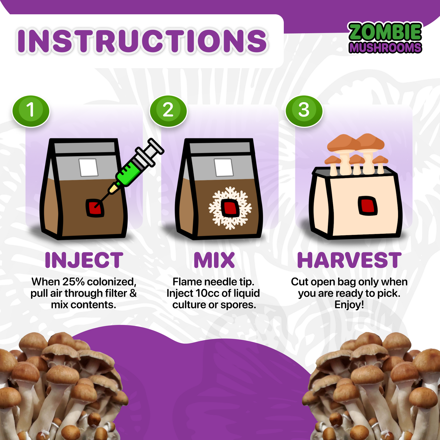 All In One Mushroom Grow Bag - Mushroom Grow Kit