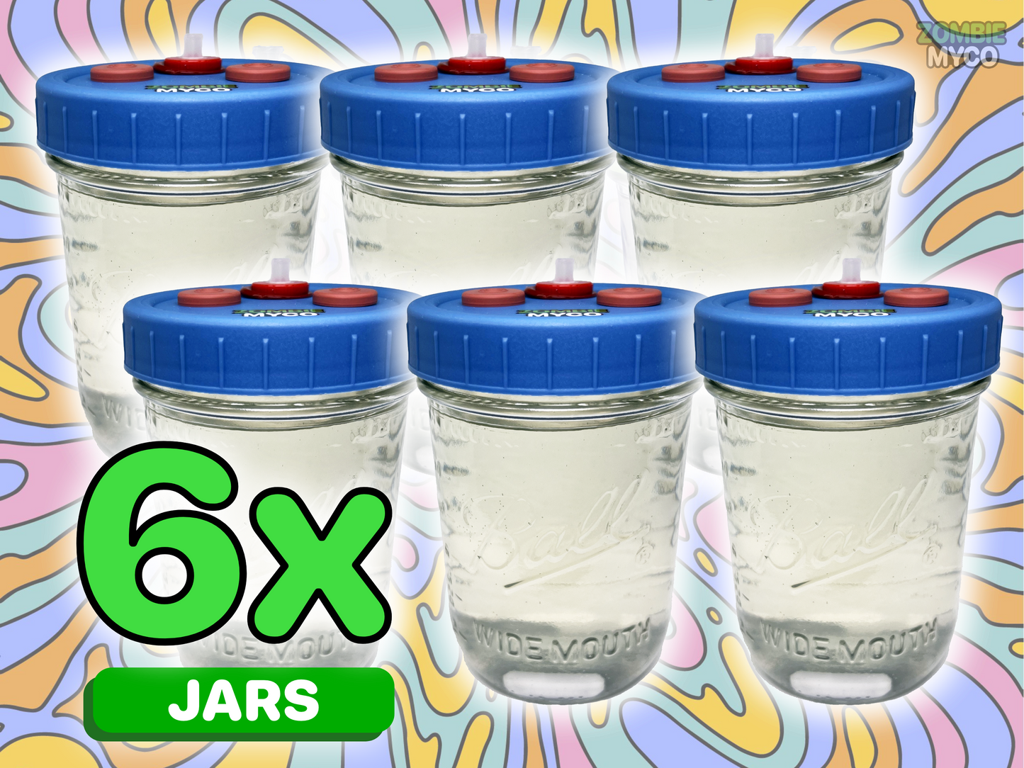 Liquid Culture Jar - Mushroom Liquid Culture Solution - Wide Mouth