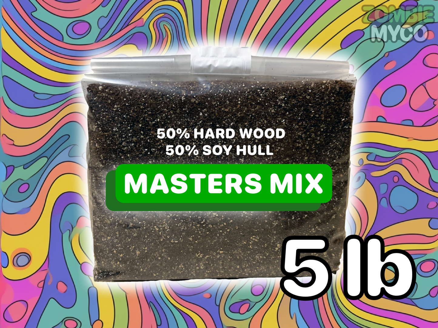 Masters Mix Mushroom Substrate - Hard Wood & Soy Hulls