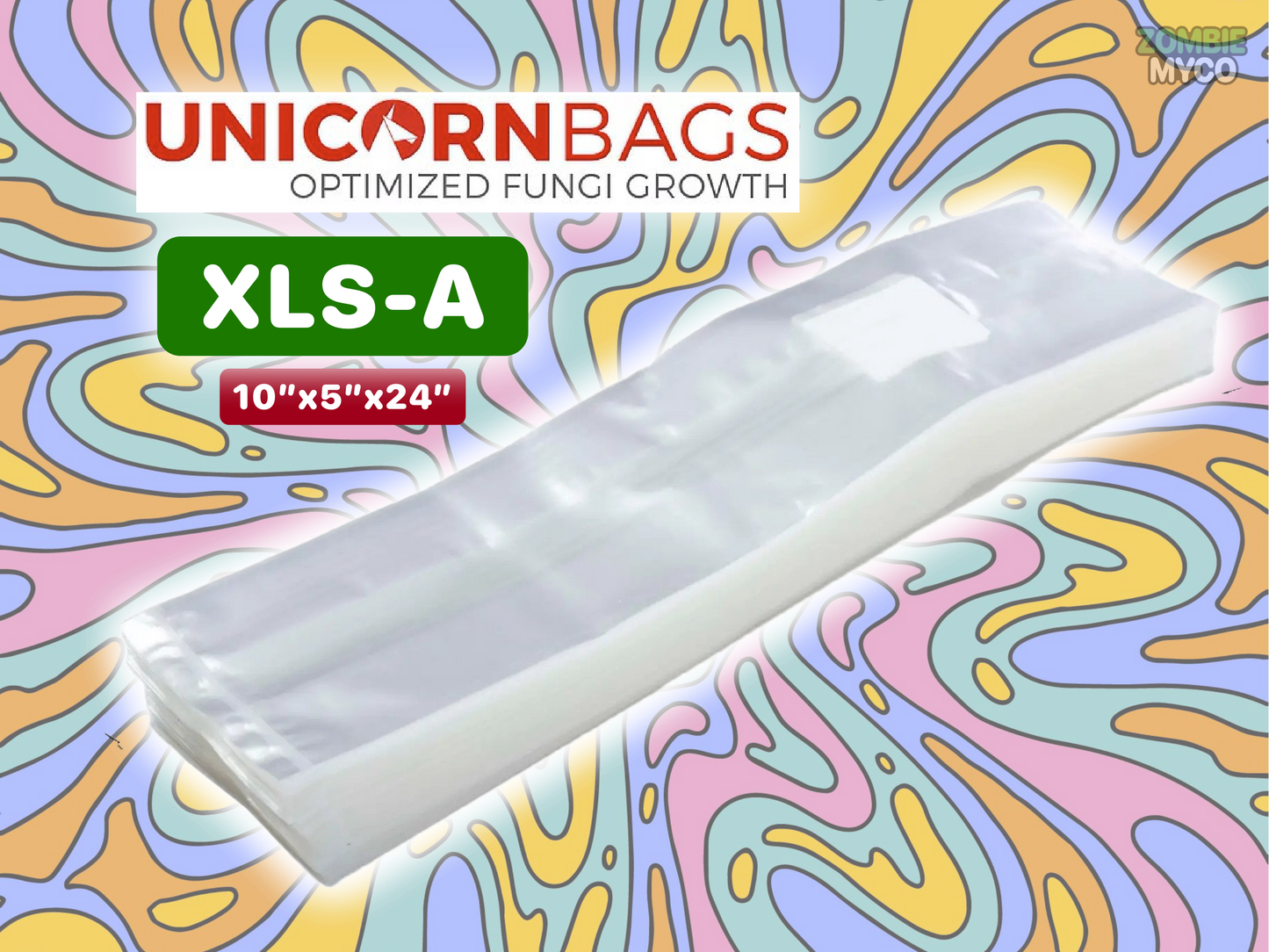 Unicorn Mushroom Grow Bags ( XLS-A ) - 10x5x24 - Bulk - Wholesale