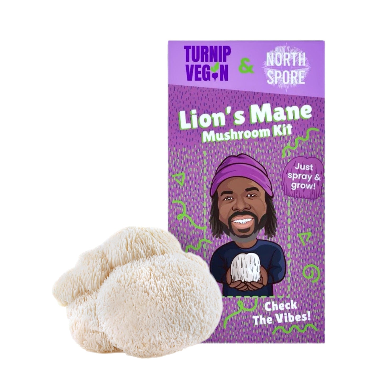 Turnip Vegan Organic Lion's Mane Mushroom Growing Kit