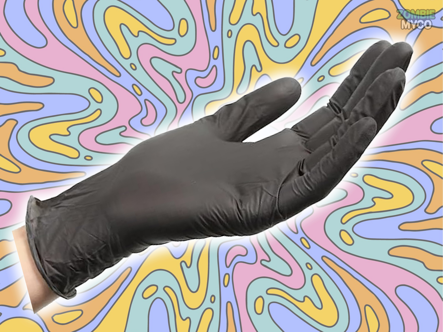 Black Nitrile Gloves ( 4 Mil ) - Heavy Duty - Chemical Resistant