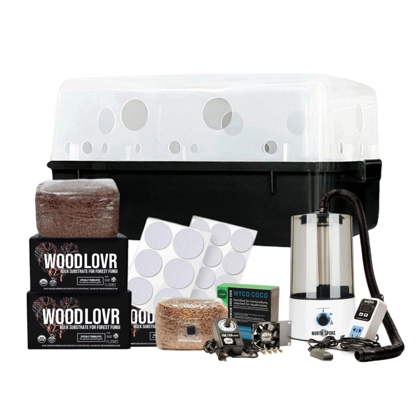 Automated 'Boomr Bin' Monotub Mushroom Grow Kit