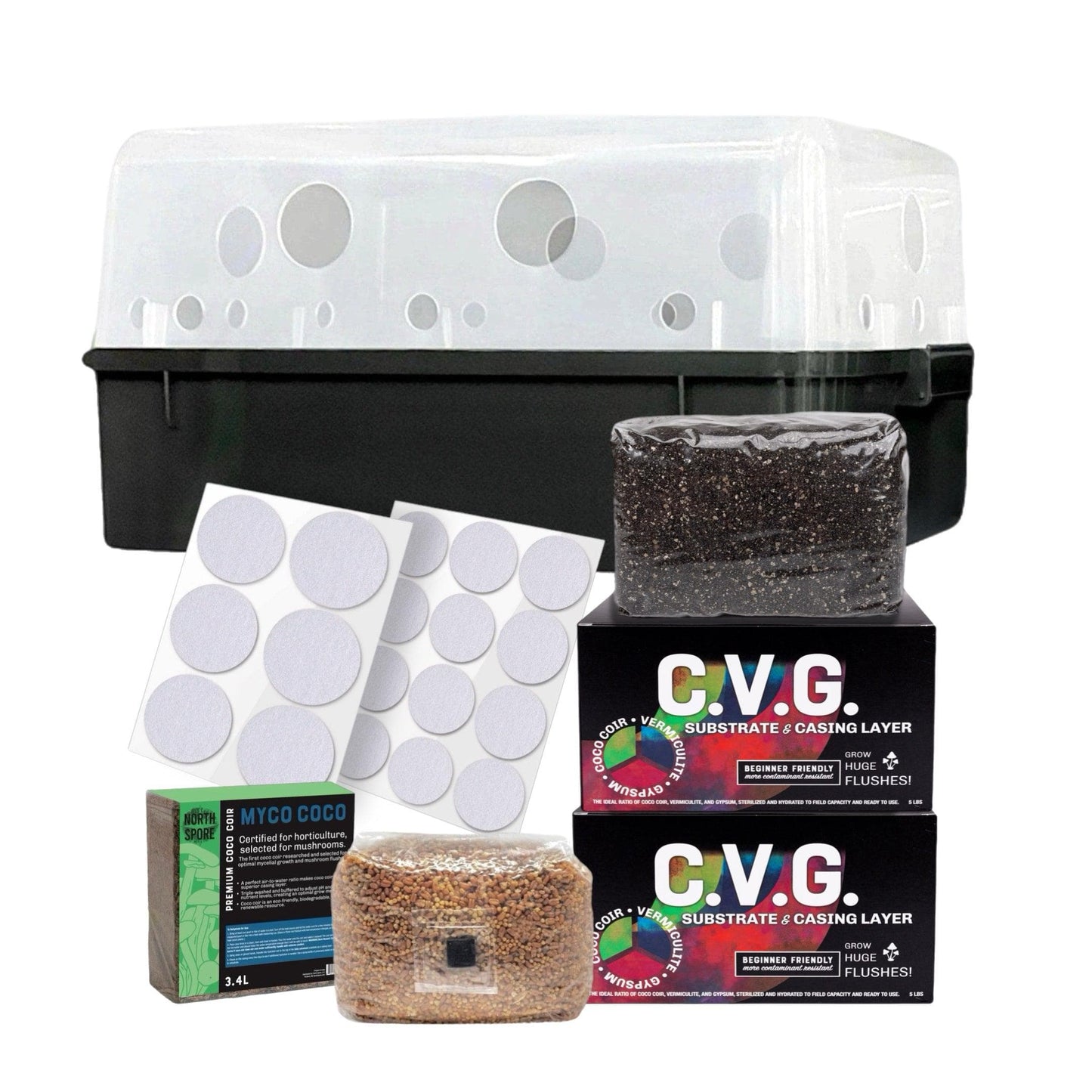 'Boomr Bin' + CVG Monotub Mushroom Grow Kit