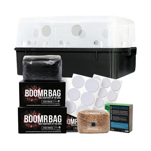 'Boomr Bin' Dung-Loving Monotub Mushroom Grow Kit