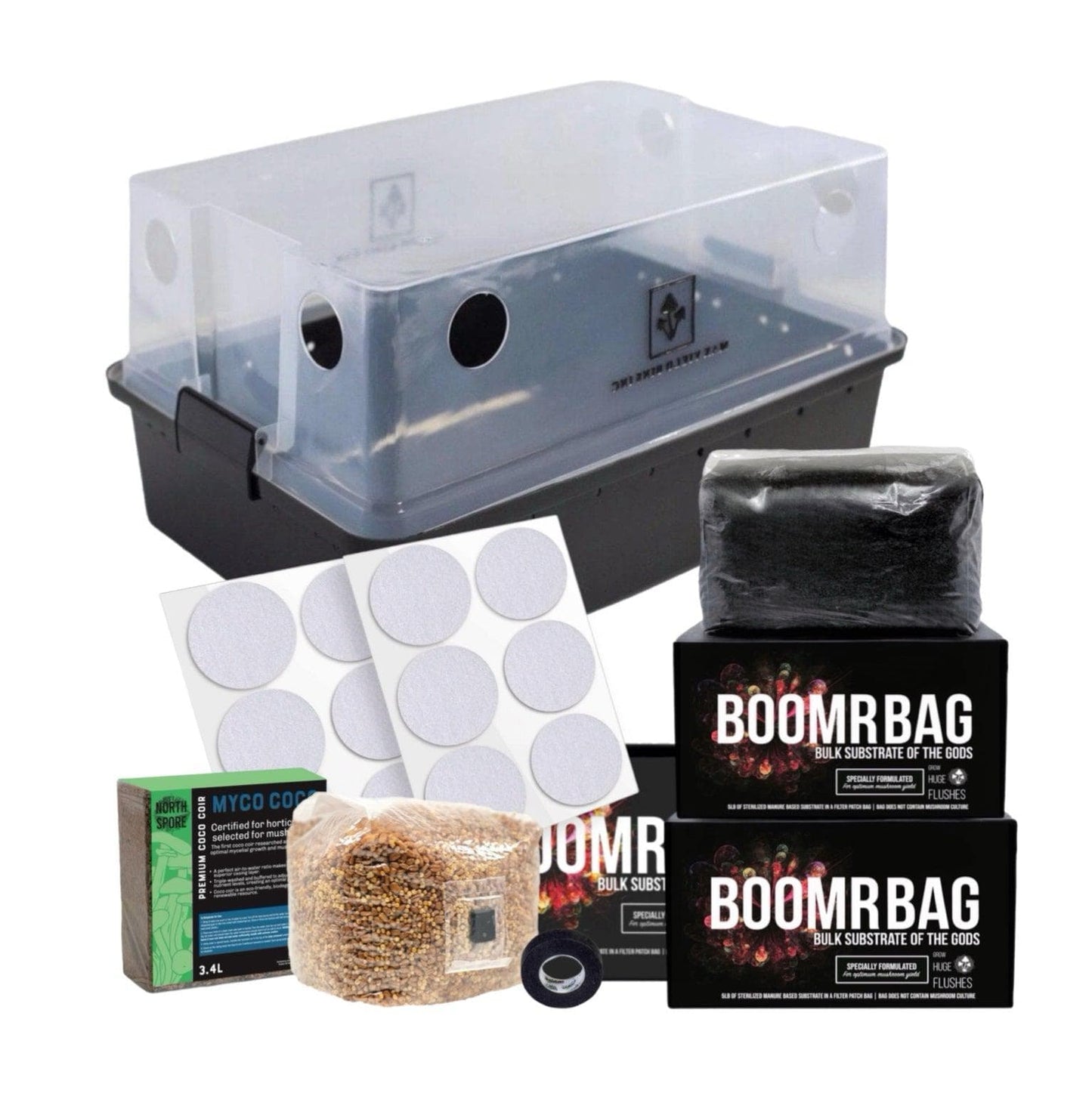 Max Yield Bins Dung-Loving Monotub Mushroom Grow Kit