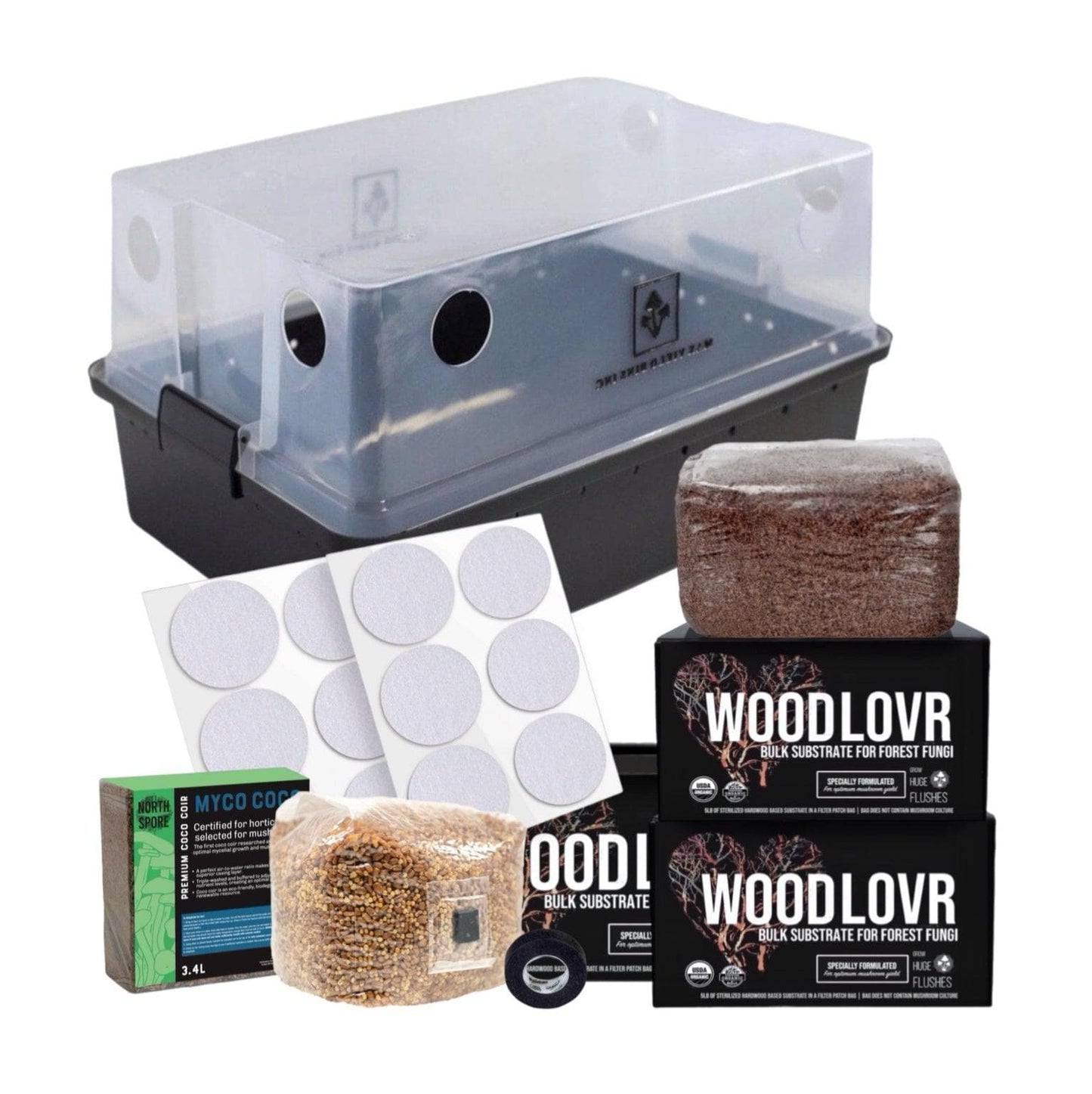 Max Yield Bins Wood-Loving Monotub Mushroom Grow Kit