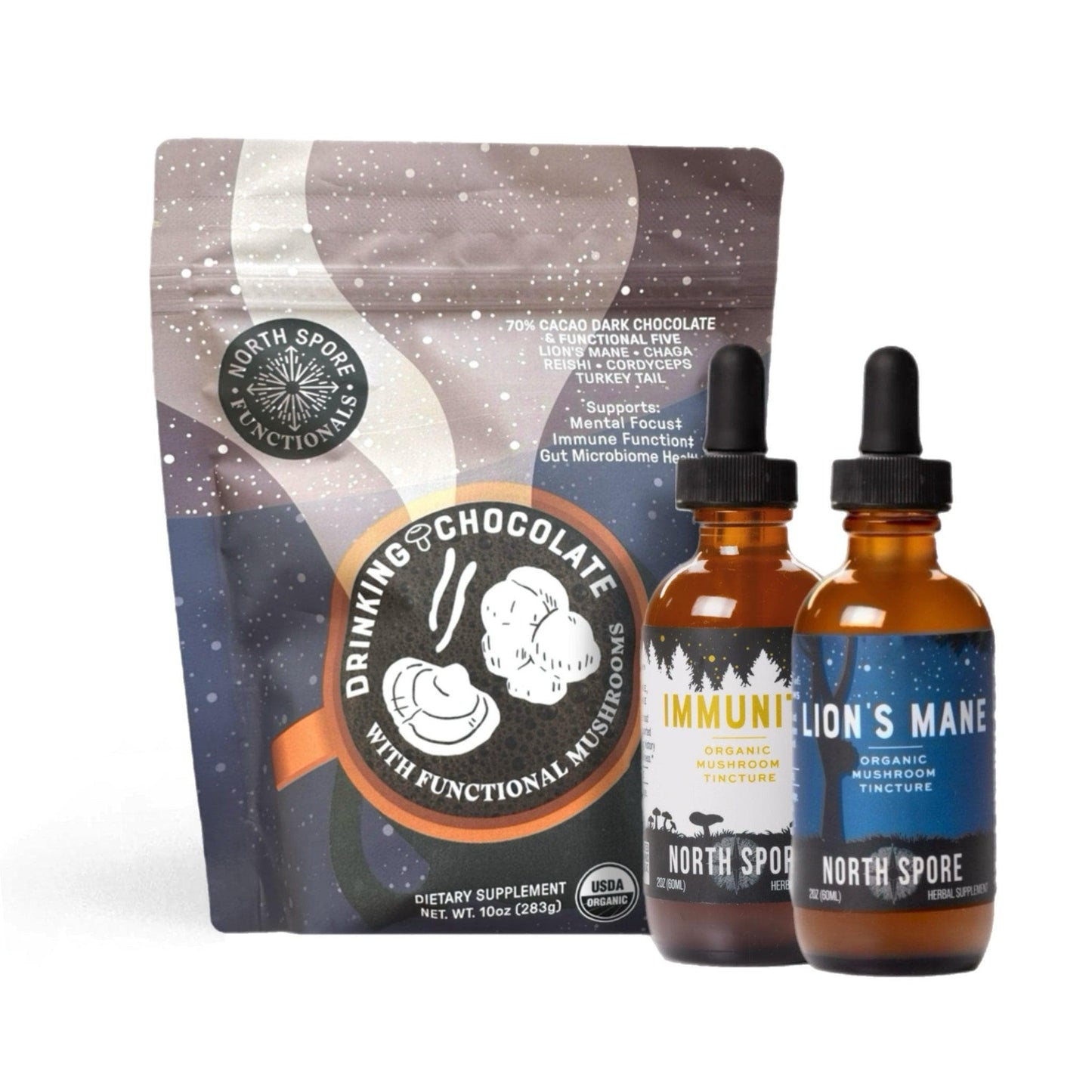 Winter Wellness Mushroom Chocolate & Tincture Set