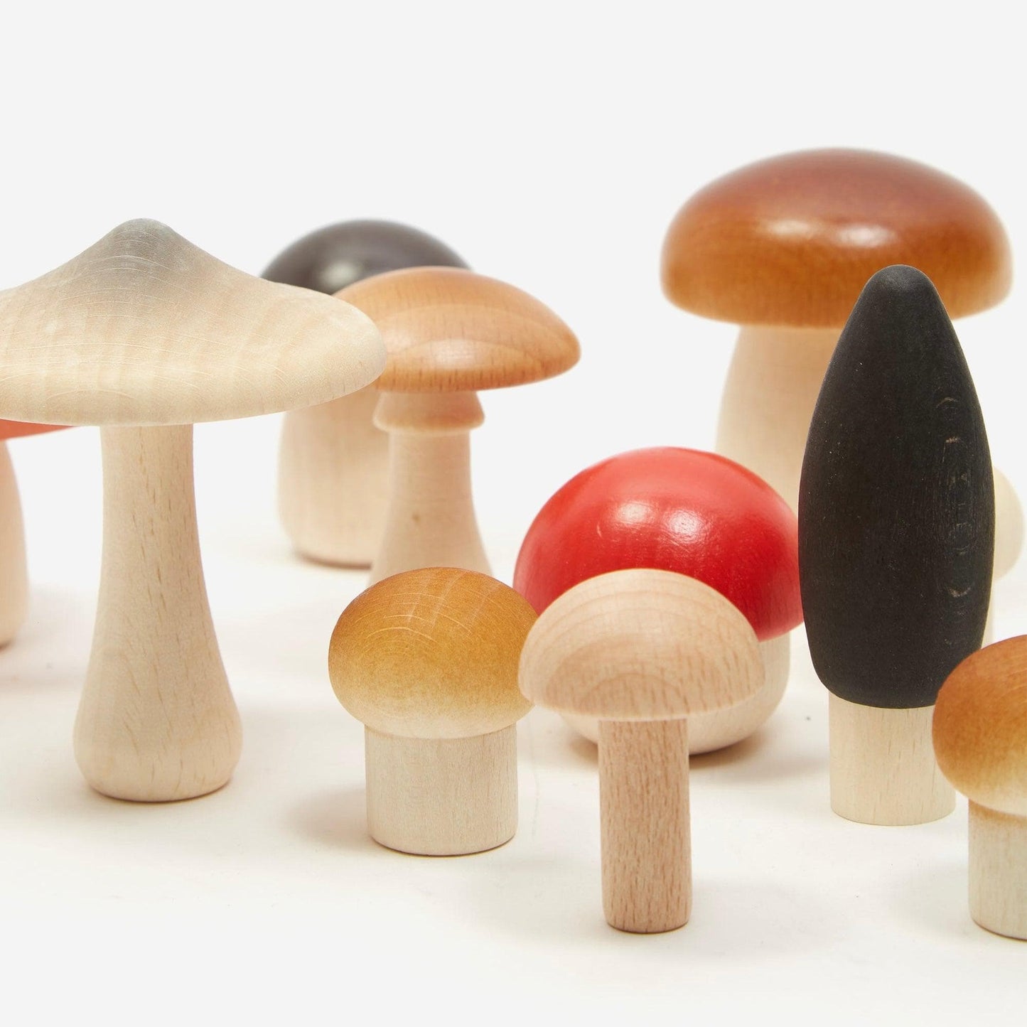 Moon Picnic Wooden Forest Mushroom Set