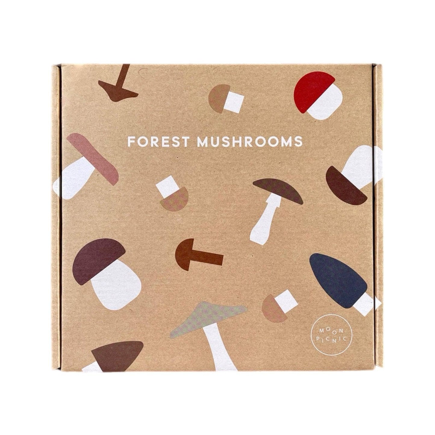 Moon Picnic Wooden Forest Mushroom Set