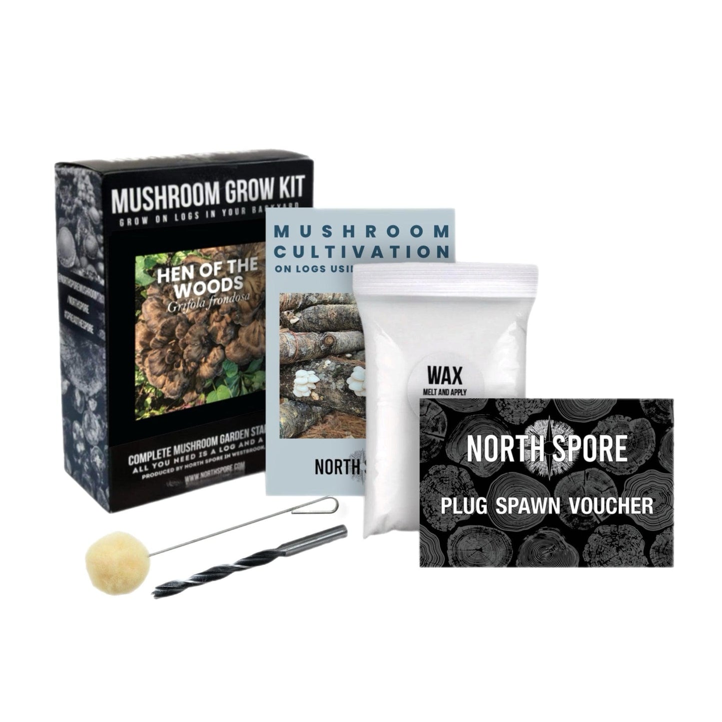 Organic Hen of the Woods (Maitake) Outdoor Log Growing Kit