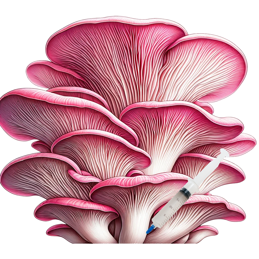 Pink Oyster (10cc) Culinary Mushroom Liquid Culture