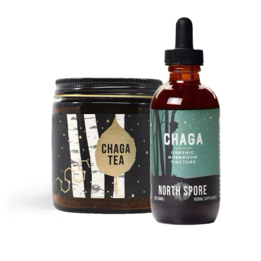 Chaga Lovers Tea & Tincture Wellness Set