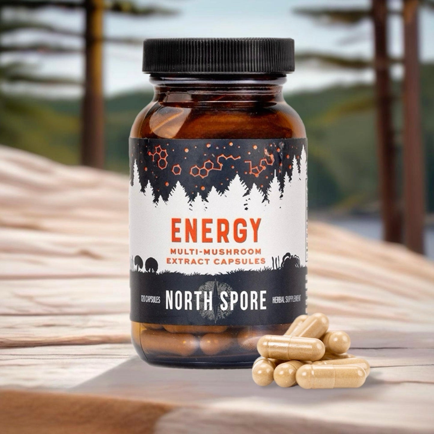 Organic ‘Energy’ Mushroom Capsules