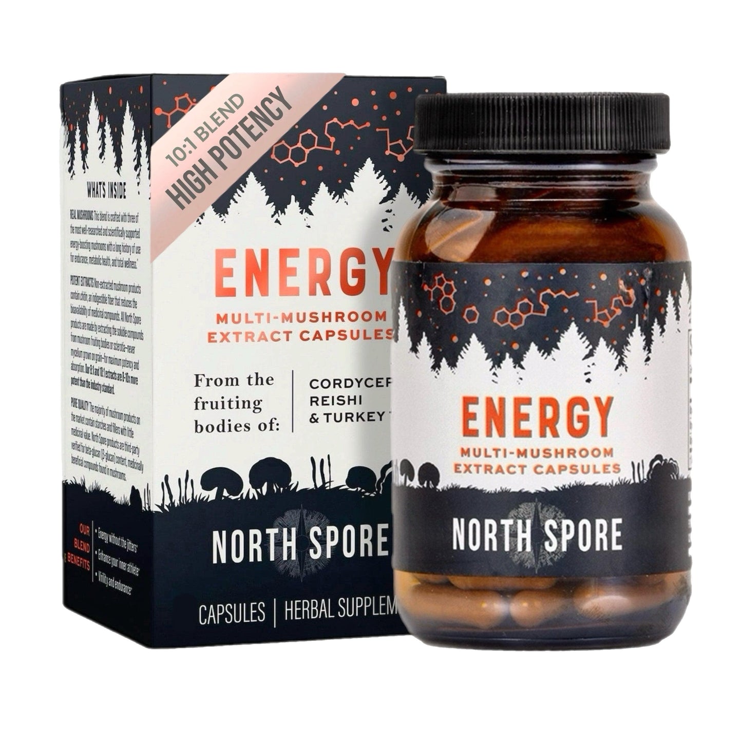 Organic ‘Energy’ Mushroom Capsules