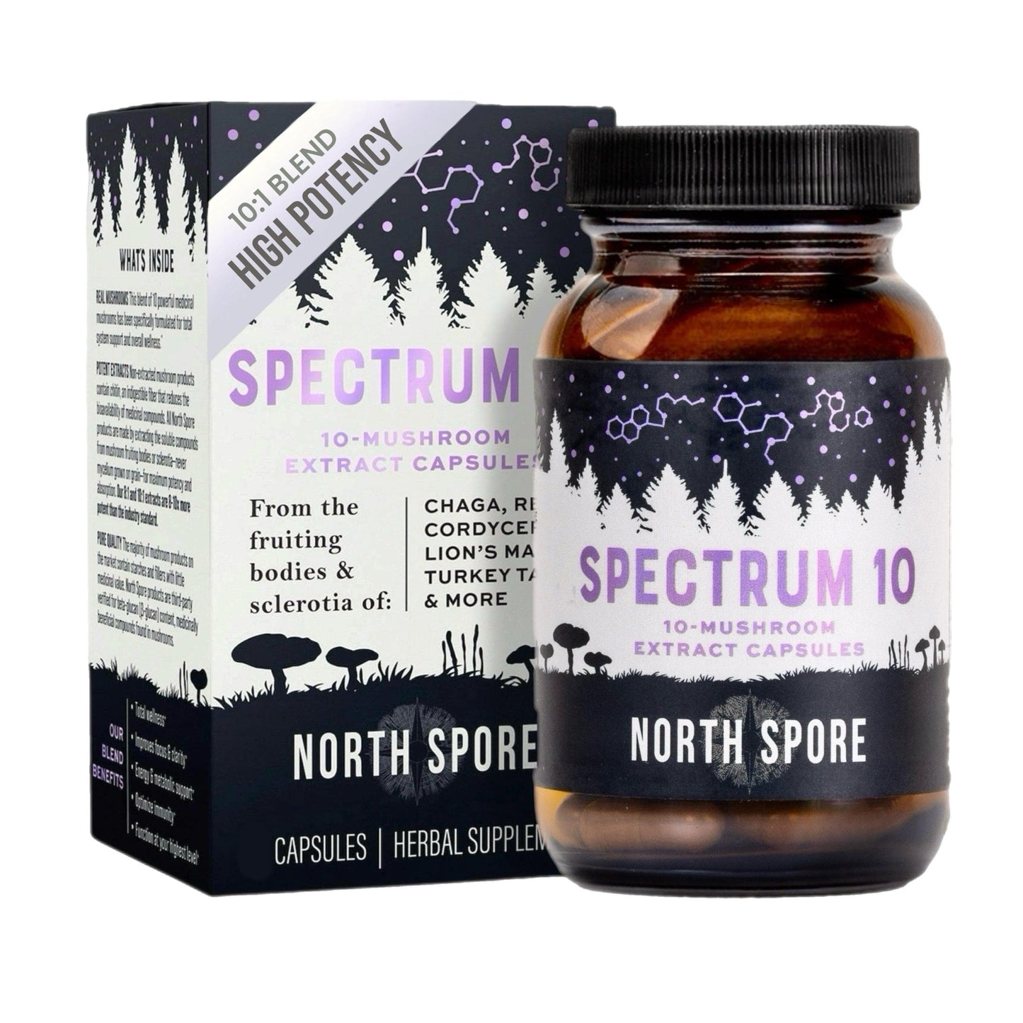 Organic ‘Spectrum 10’ Mushroom Capsules